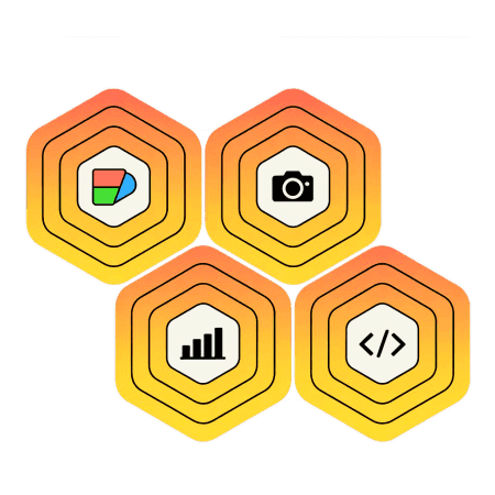 Creative digital branding and web development hero illustration